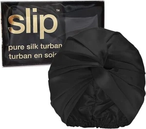 SLIP Pure Silk Turban 100% Mulberry Silk, ultra weich verhindert Bruch & Frizz - Bild 1 von 3