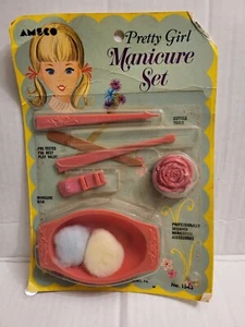 Pretty Girl Manicure Set Amsco Unused vintage 1968 No. 1543 original packaging - Picture 1 of 6