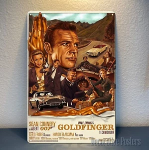 James Bond Goldfinger Movie Metal Poster - Sign -Size:8*12inch (20x30cm) - Picture 1 of 5