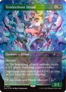 Tendershoot Dryad (Doppio Foglio Arcobaleno) Secret Lair Drop MTG Magic The Gathering - Foto 1 di 1