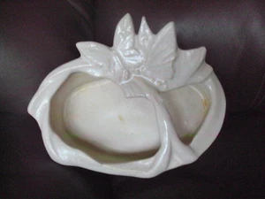 Vintage Original Nelson McCoy Pottery Butterfly Divided Planter. - Picture 1 of 6