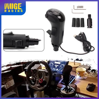 USB Games Gear Shift Shifter Knob ATS ETS For Logitech G25 G27 G29 TH8A FANATEC - Bild 1 von 4
