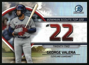 2023 Bowman #BTP-22 George Valera Bowman Scouts Top 100 - Foto 1 di 2