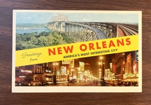 Postcard Chrome Greetings New Orleans LA America's Most Interesting City P1201 - Picture 1 of 2