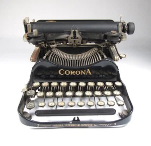 Patented 1917 Corona No. 3 Small FOLDING Portable Typewriter Original Condition - Picture 1 of 10