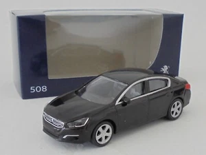 Coche modelo juguete diecast Peugeot 508 negro 3 pulgadas (7,5 cm) 1/64 NOREV 314812 - Imagen 1 de 3