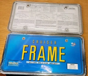 Cruiser Accessories 30630 Perimeter License Plate Frame Chrome Quality Metal New - Picture 1 of 3