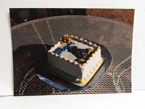 VINTAGE FOUND PHOTOGRAPH COLOR ART OLD PHOTO 1980S BIRTHDAY CAKE COOKIE MONSTER - Picture 1 of 4