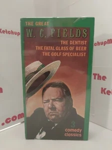 W.C. Fields - 3 Comedy Classics (VHS, 1986) - SEALED except Corner Peeling - Picture 1 of 6