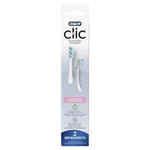 Oral-B Clic Sensitive Testata Pulizia - Bianco - 2 pezzi - Foto 1 di 3
