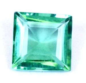 3.20 Ct Colombian Natural Green Emerald Certified Square Cut Loose Gem B3594