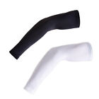  2 Pairs Ice Silk Sleeves UV Sun Protection Arm for Cooler Riding