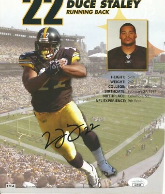 Страница программы с автографом Дуче Стейли JSA - Изображение 1 из 2