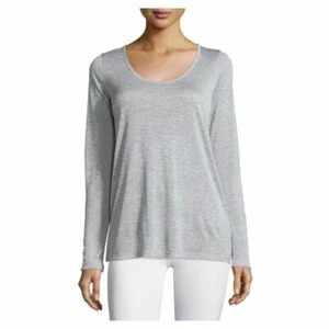 E359 NWT VINCE SCOOP NECK LONG SLEEVE WOMEN TEE SHIRT SIZE S $135 - Picture 1 of 1