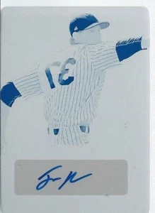 2018 Leaf Flash Baseball JACKSON KOWAR #BA-JK1 Cyan Plate Autograph 1/1 - Picture 1 of 2