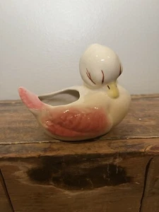 Vintage Retro MCM Keramik Shawnee Pottery schlafende Ente Sukkulenten Übertopf - Bild 1 von 9