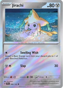 Jirachi 098 Pokemon SV07: Stellar Crown Uncommon Reverse Foil NP - Picture 1 of 1