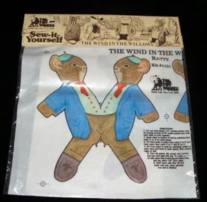 Muñeca de rata Wind In The Willows RATTY cortada coserlo usted mismo - Imagen 1 de 2
