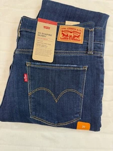 Levis Jeans Women 31x30 Blue Denim 311 Shaping Skinny Stretch Tummy Panel Casual - Picture 1 of 13