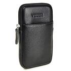 Leather Cell Phone Pouch Cellphone Belt Clip Holster Compatible with iPhone 1...