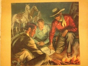 Tonto Dan Reid and The Lone Ranger Merita Bread Color Picture 1948 - Picture 1 of 6