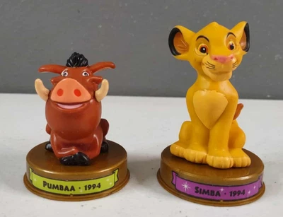 2 Vintage 2002 McDonalds Disney 100 Years Lion King Simba & Pumbaa Figures - Image 1 of 2