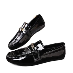 Zapatos de negocios informales de cuero transpirables de caña baja de moda para hombre - Imagen 1 de 17