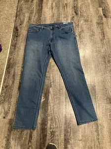 Buffalo David Bitton Herren Axel Slim Stretch Blau Jeans 40x34 Neu mit Etikett - Bild 1 von 13