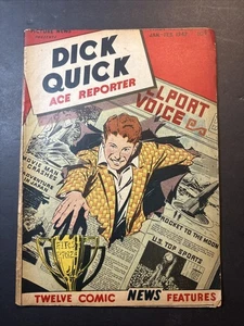 Dick Quick #10 Picture News 1947 Golden Age Atomic War Explosion Bikinis - Bild 1 von 14