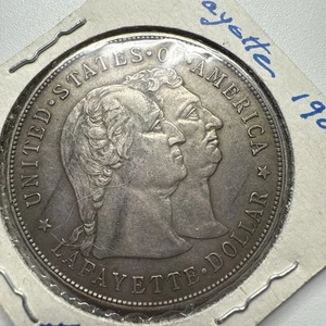 1900 Lafayette Commemorative Silver Dollar $1  - Picture 1 of 12