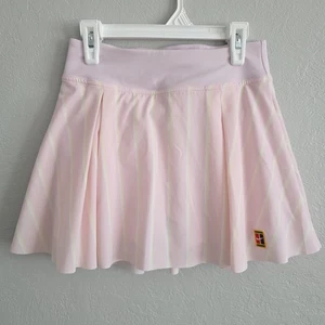 Nike Womens Dri-Fit Tennis Skort Pink Stripe Skirt Shorts DJ3620-695 Size XS - Picture 1 of 11