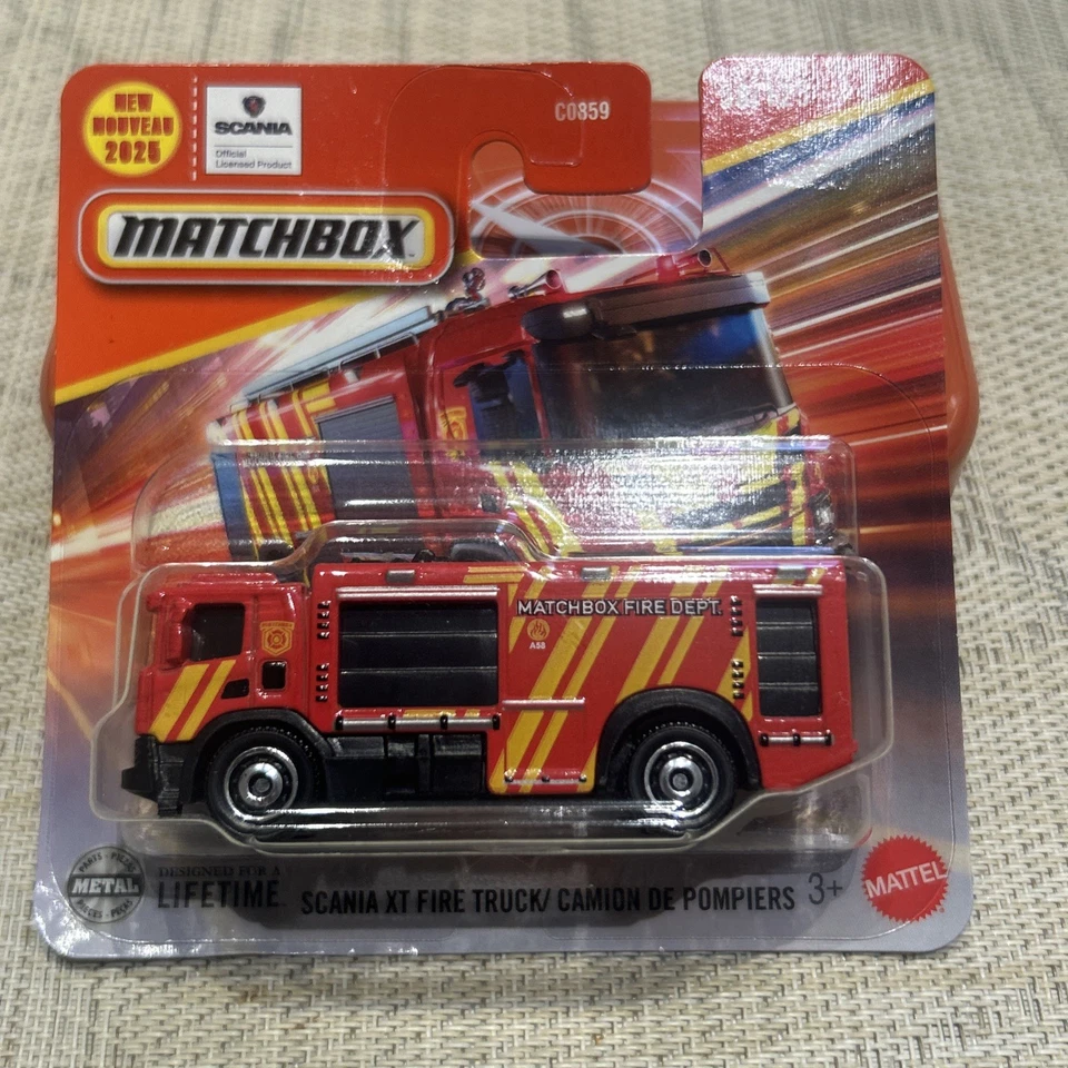 Camión de bomberos Matchbox Scania XT - Estuche nuevo 2025  Foto 1 de 2