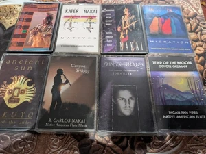  Native American Music  Lot Vintage Cassette, Nakai, Kater, 8 Tapes, (Cassette) - Picture 1 of 10