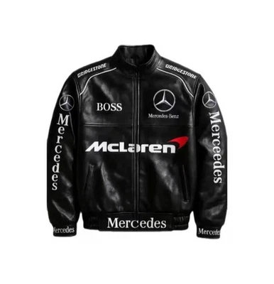 Mercedes Benz Automotriz Moda, Chaqueta F1, Motor Deporte Moda Carreras Chaqueta Foto 1 de 3
