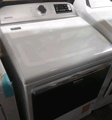 Maytag 7.4 cu ft Smart Capable Large Vented Gas Dryer White MGD6230HW - Image 1 of 4