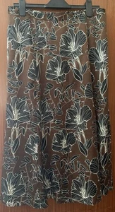 George Womens Brown & Black Floral Maxi Skirt. Size 14. - Picture 1 of 4