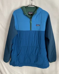 Men’s XXL Patagonia Pack In Pullover  Hoody 1/4 Zip Jacket  Endless Blue - Picture 1 of 7