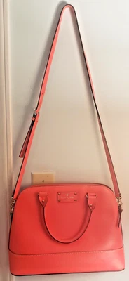 Bolso de hombro/cartera/mano Kate Spade New York Wellesley de cuero - rosa intenso Foto 1 de 4