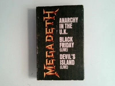 Megadeth Anarchy In The U.K. Cassette 1988 Capitol Records - Image 1 of 2
