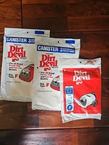 Sacchetti aspirapolvere bidone tipo F Dirt Devil originali OEM sigillati 9 sacchetti totali - Foto 1 di 4