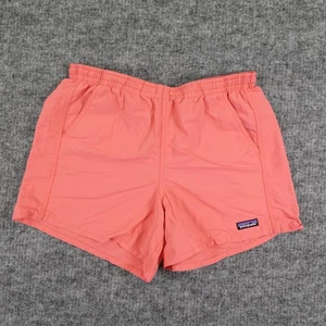 Patagonia Baggies Shorts Womens Medium Orange Lightweight Quick Dry Outdoors - Picture 1 of 9