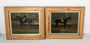 Framed Racing Horses Jockeys Pictures Fanny Davis Glaucus 2 Pictures - Picture 1 of 13