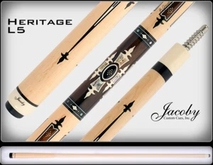 JACOBY HERITAGE L5 CUE ABALONE ZIRCOTE JUMA ULTRA PRO 12.75 SHIPS FREE FREE CASE - Picture 1 of 21