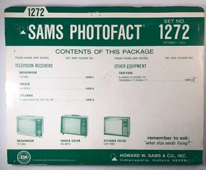 SAMS PHOTOFACT ORDNER SET NR. 1272, 1972, SCHEMATA & SERVICE MANUALS - Bild 1 von 1