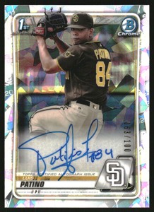 2020 Bowman Chrome Prospect Autographs Atomic Refractors #CPALP Luis Patino /100