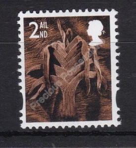 GB SG W98 POSTFRISCH BRIEFMARKE Wales 2. Klasse Welsh Leek Regional Definitive - Bild 1 von 1