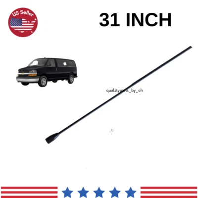 Mástil de antena de 31"" radio am/fm para Chevrolet Express 2500 1996-2023 Foto 1 de 2