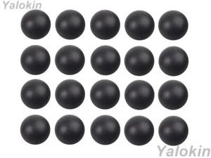 20 wiederverwendbare schwarze Gummibälle für Kaliber .43 Paintball Waffen Training taktisch - Bild 1 von 4