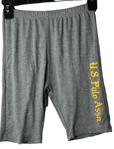 U.S. Polo Assn Shorts Boys Sz 14/16 Gray Sleepwear Graphic Logo Snug Fit Pull On - Picture 1 of 11
