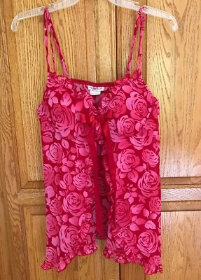 Maidenform 2 piezas Babydoll Teddy Lencería Ropa de dormir y tanga Grande Correa ajustable Foto 1 de 4